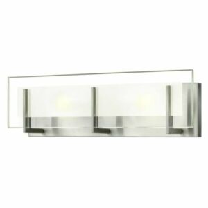 Hinkley Lighting 5652 Latitude 2 Light 18" Width Bath Bar with Halogen Bulbs Included Brushed Nickel Indoor Lighting Bathroom Fixtures Bath Bar