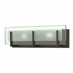 Hinkley Lighting 5652 Latitude 2 Light 18" Width Bath Bar with Halogen Bulbs Included Oil Rubbed Bronze Indoor Lighting Bathroom Fixtures Bath Bar