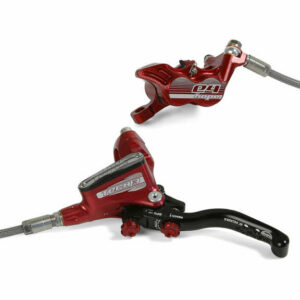 Hope Tech 3 E4 Brake (No Rotor) - Right Hand - Rear - Red