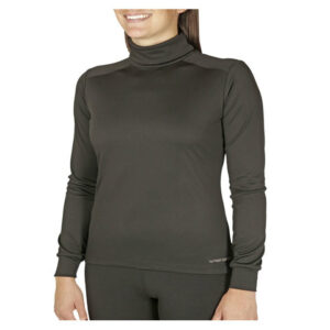 Hot Chillys Peachskins Solid T-Neck - Womens Black Md