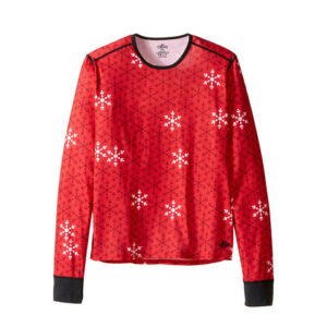 Hot Chillys Pepper Skins Print Crewneck - Youth Crystals Xl