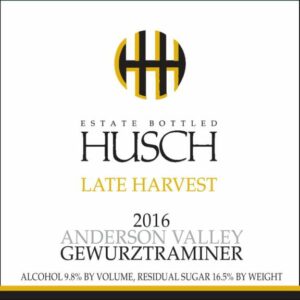 Husch 2016 Late Harvest Gewurztraminer (375ML half-bottle) - Dessert Wine