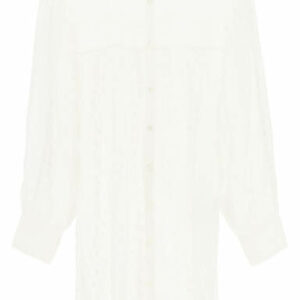 ISABEL MARANT ETOILE TILALIA SHIRT DRESS 36 White Cotton