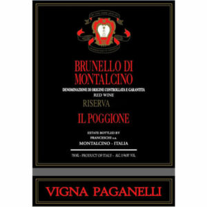 Il Poggione 2012 Brunello di Montalcino Riserva Vigna Paganelli - Sangiovese Red Wine