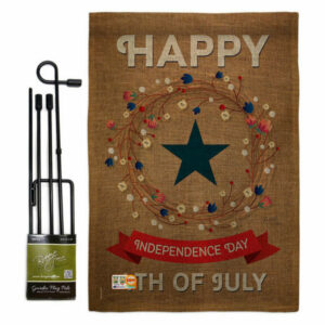 Independence Day Americana Fourth of July Garden Flag Set