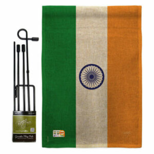 India Flags of the World Nationality Garden Flag Set