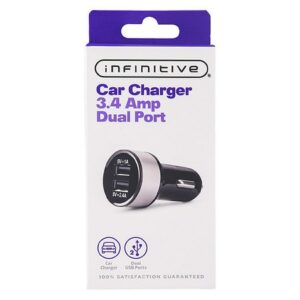 Infinitive Car Charger Dual Port - 1.0 ea