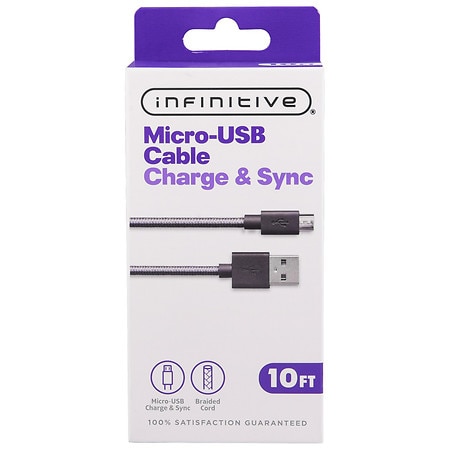 Infinitive Micro USB Charge and Sync 10 ft - 1.0 ea