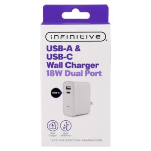 Infinitive USB-A & USB-C Wall Charger - 1.0 ea