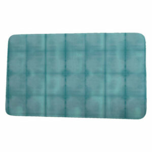 Intercoastal Waterway Pool Stripe Print Bath Mat, Teal, 21"x34"