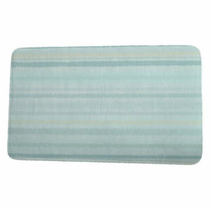 Intercoastal Waterway Raya De Agua Stripe Print Bath Mat, Aqua, 17"x24