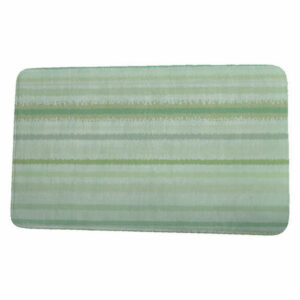 Intercoastal Waterway Raya De Agua Stripe Print Bath Mat, Green, 21"x3