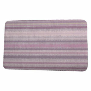 Intercoastal Waterway Raya De Agua Stripe Print Bath Mat, Lavender, 21