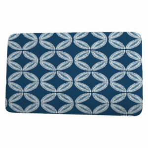 Intercoastal Waterway Tidepool Geometric Print Bath Mat, Blue, 17"x24"