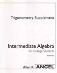 Intermediate Algebra for College Students - Trigonometry Supplement