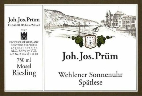 J.J. Prum 2018 Wehlener Sonnenuhr Spatlese Riesling - White Wine