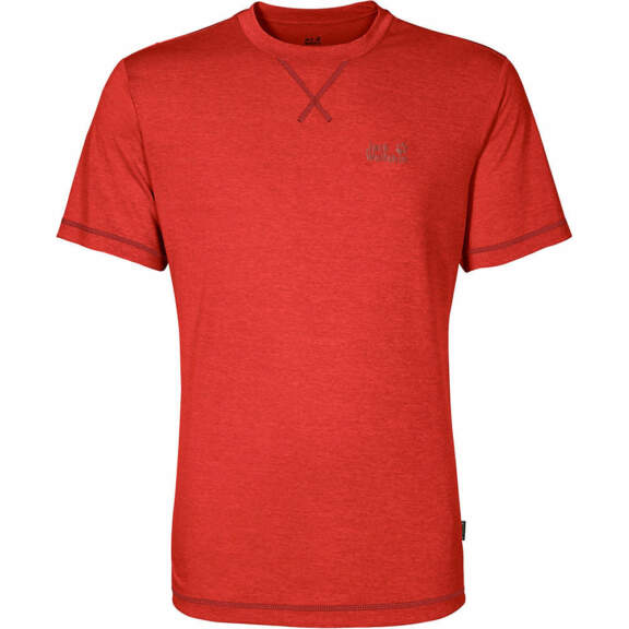 Jack Wolfskin Crosstrail Tee - M - Lava Red Jack Wolfskin Crosstrail Tee - M - Lava Red