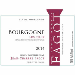 Jean-Charles Fagot 2014 Bourgogne Rouge Les Riaux - Pinot Noir Red Wine