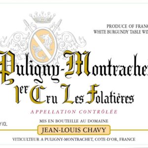 Jean-Louis Chavy 2016 Puligny-Montrachet Les Folatieres Premier Cru - Chardonnay White Wine