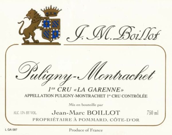 Jean-Marc Boillot 2017 Puligny-Montrachet La Garenne Premier Cru - Chardonnay White Wine