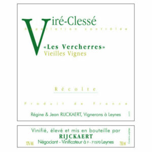 Jean Rijckaert 2014 Vire Clesse Les Vercherres Vieilles Vignes - Chardonnay White Wine