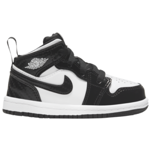 Jordan Boys Jordan AJ 1 Mid SE - Boys' Toddler Shoes Black/White Size 06.0