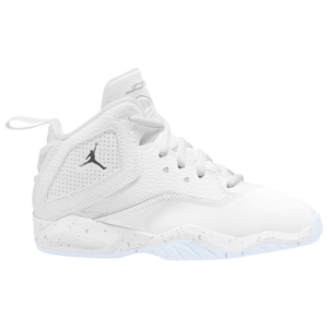 Jordan Boys Jordan B'Loyal - Boys' Preschool Basketball Shoes White/Metallic Silver Size 01.5