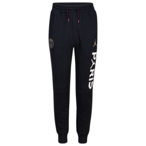 Jordan Boys Jordan PSG Fleece Pant - Boys' Grade School Black/Burgundy Size XL