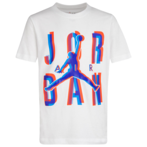 Jordan Boys Jordan Space Exploration T-Shirt - Boys' Preschool White/Pink/Blue Size 4