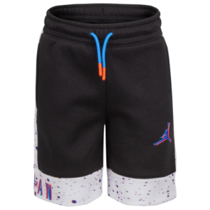 Jordan Boys Jordan Space Glitch Fleece Short - Boys' Preschool Black/White Size 4