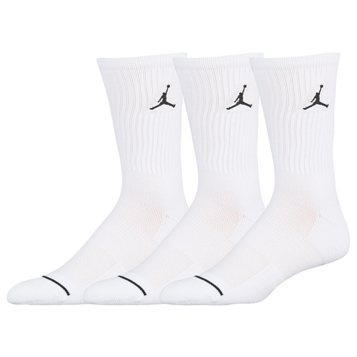 Jordan Jordan Jumpman Crew 3 Pack Socks White/White/White Size S