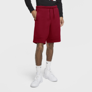 Jordan Mens Jordan Jumpman Air Fleece Shorts - Mens Gym Red/Black Size M