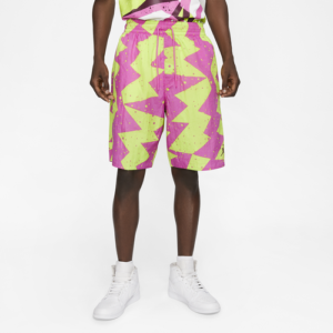 Jordan Mens Jordan Jumpman Poolside Printed Shorts - Mens Active Fuchsia/Bordeaux Size XL