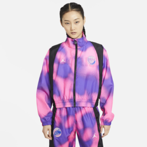 Jordan Womens Jordan PSG Tie-Dye Jacket - Womens Pink/Purple Size XL