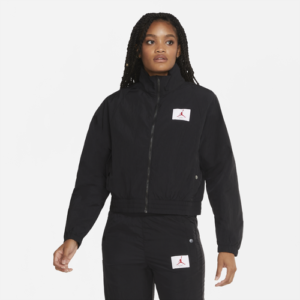 Jordan Womens Jordan Woven Jacket - Womens Black/Black Size XL