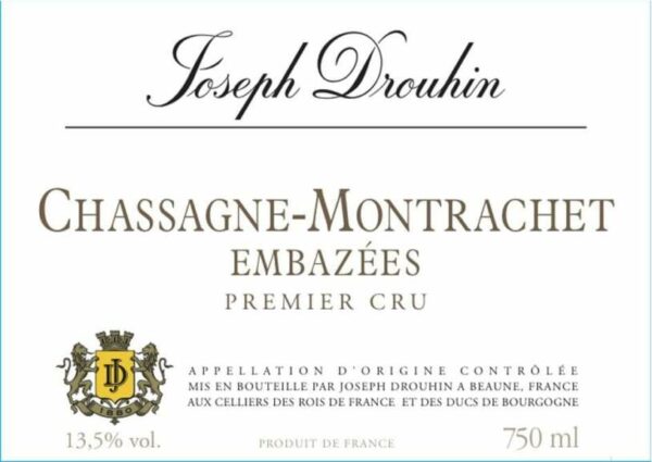 Joseph Drouhin 2017 Chassagne-Montrachet Les Embazees Premier Cru - Chardonnay White Wine