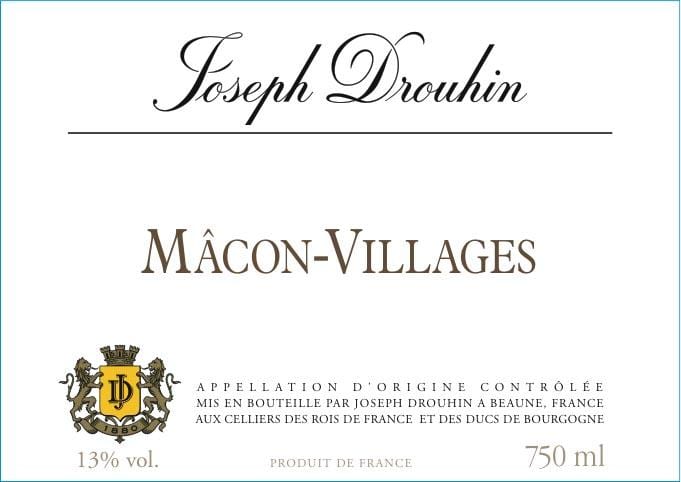 Joseph Drouhin 2018 Macon Villages (375ml half-bottle) - Chardonnay White Wine