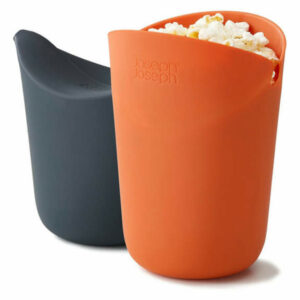 Joseph Joseph M-Cuisine Orange & Grey Single Serve Microwave Popcorn M