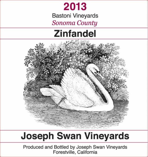 Joseph Swan 2013 Bastoni Zinfandel - Red Wine