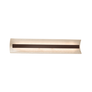 Justice Design Group CLD-8625 Clouds 29" Contour 1 Light LED ADA Compliant Bath Bar Dark Bronze Indoor Lighting Bathroom Fixtures Bath Bar