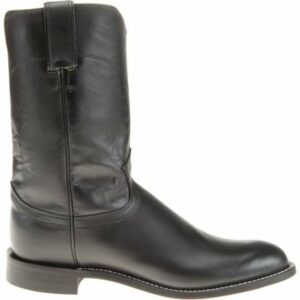 Justin Men's Kipskin Roper Boots Black Kipskin, 6.5 - Men's Ropers at Academy Sports