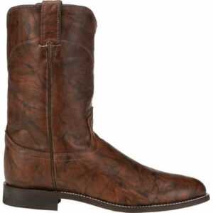 Justin Men's Marbled Roper Boots Brown, 10 - Men's Ropers at Academy Sports - 3162