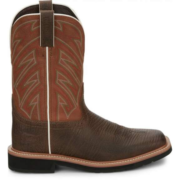 Justin Men's Stampede EH Wellington Work Boots Orange, 8.5 - Non Steel Toe Wellington Work Boots at Academy Sports Justin Men's Stampede EH Wellington Work Boots Orange, 8.5 - Non Steel Toe Wellington Work Boots at Academy Sports