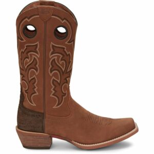 Justin Men's Stampede Western Puncher Boots Tan, 7.5 - Men's Ropers at Academy Sports