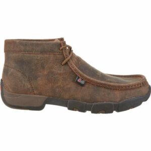 Justin Men's Waxy Driver Moc Casual Shoes Brown, 8 - Lace-Up Work Boots at Academy Sports