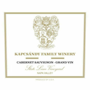 Kapcsandy Family Winery 2007 State Lane Cabernet Sauvignon Grand Vin - Red Wine