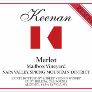 Keenan 2016 Mailbox Vineyard Spring Mountain Reserve Merlot - Red Wine