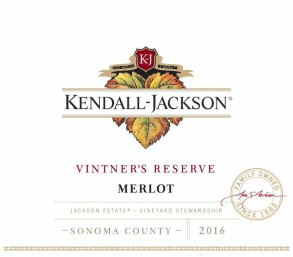 Kendall-Jackson 2016 Vintner's Reserve Merlot - Red Wine