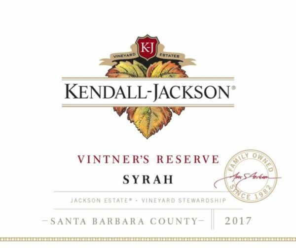 Kendall-Jackson 2017 Vintner's Reserve Syrah - Syrah/Shiraz Red Wine