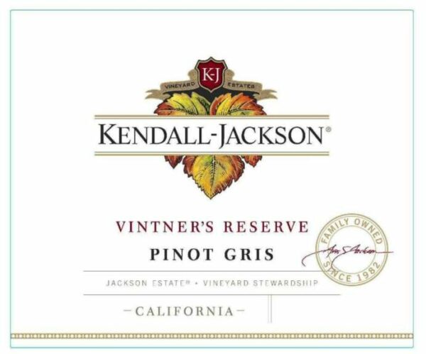 Kendall-Jackson 2018 Vintner's Reserve Pinot Gris - Pinot Gris/Grigio White Wine